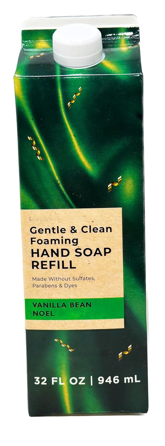 Vanilla Bean Noel Foaming Hand Soap Refill - 32 oz XL Size | Compatible with Bath & Body Bottles