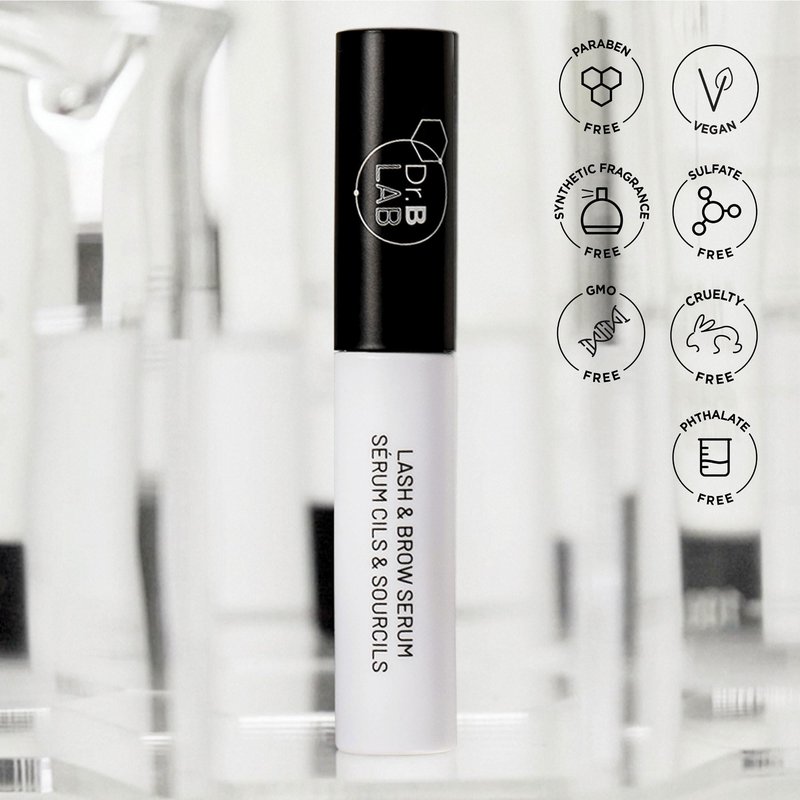 Dr. Brandt Dr. B Lab Lash & Brow Serum - Growth & Conditioning Formula for Longer, Fuller Hair Follicles - 0.17 fl oz