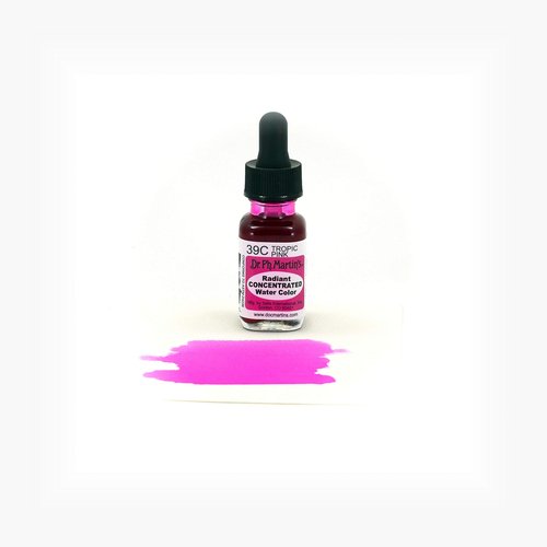 Dr. Ph. Martin's Radiant Concentrated Water Color, 0.5 oz, Tropic Pink (39C)