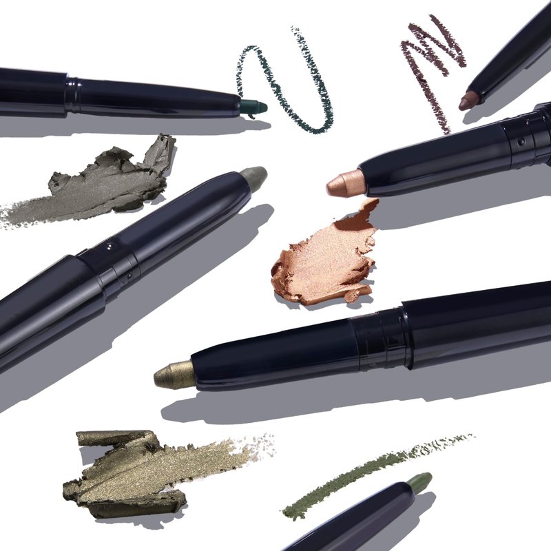 LAURA GELLER NEW YORK Swipe-n-Line Dual-Ended Eyeshadow + Eyeliner - Earthy (Taupe-Green/Warm Green) - Cream Eyeshadow & Smooth Glide Eyeliner - Waterproof & Crease-free Color