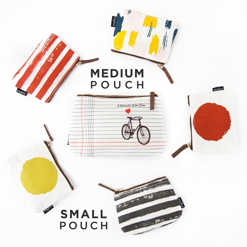 MAIKA Recycled Canvas Large Travel Pouch, Big Sur