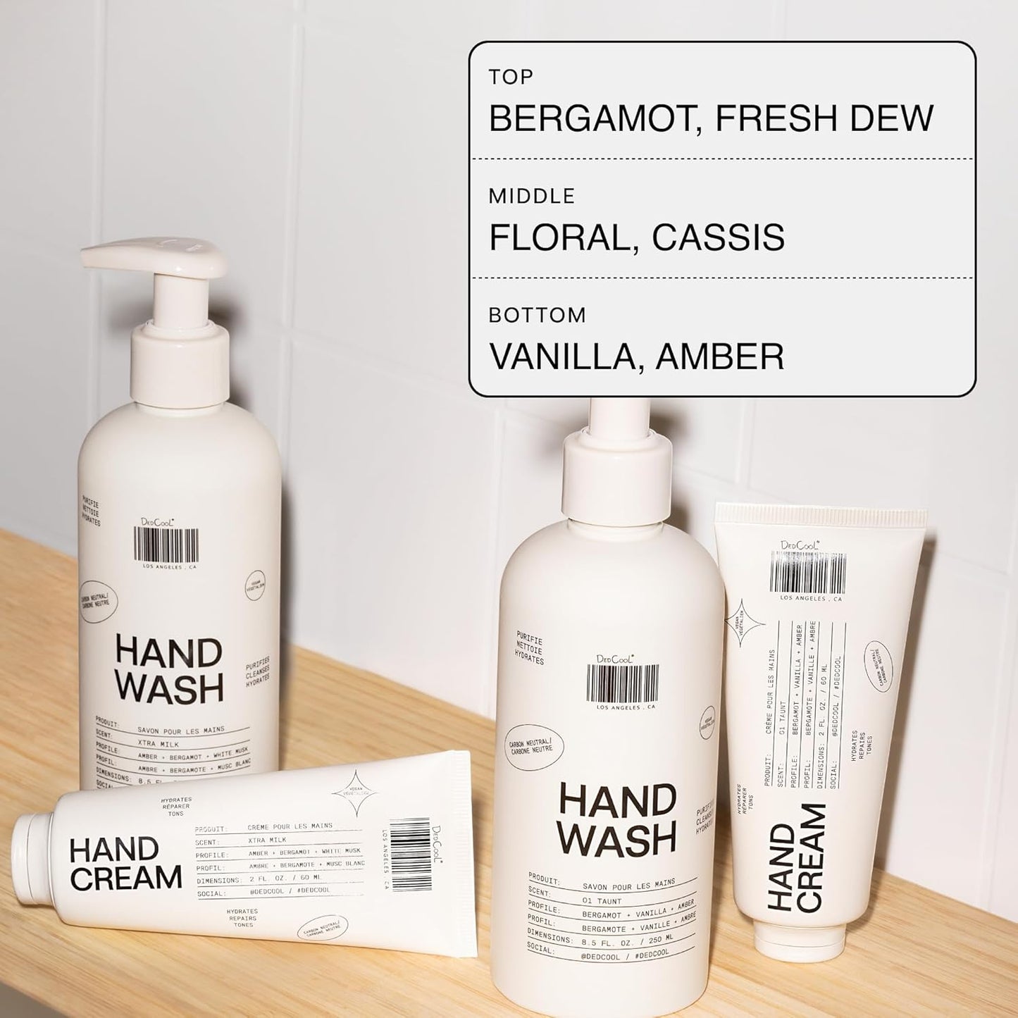 DedCool Hand Wash - Gentle Hydrating Cleanser with Squalane & Aloe | Non-Toxic Vegan Formula | 8.5 fl oz