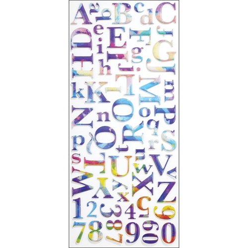 Sticko Sticker Alpha-Watercolor-Large (64 Pieces) 52-10162, Other