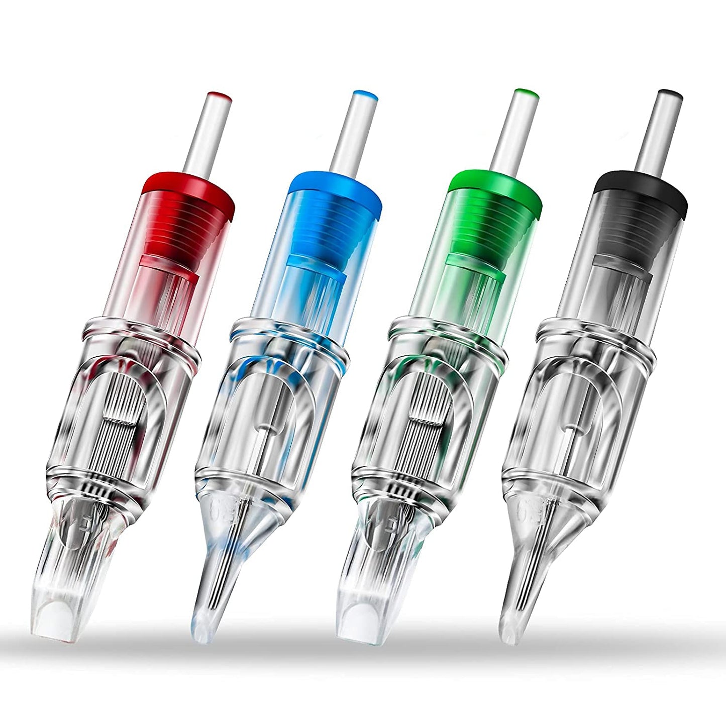 Tattoo Cartridge Needles - 100 Pcs Mixed Round Liner & Shader | 3RL-9RL, 3RS-7RS, Flat Magnum