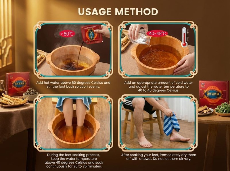 Herbal Foot Soak - Plant-Based Odor Control & Itch Relief | 30 Sachets (300ml) Tibetan Blend for Circulation & Relaxation