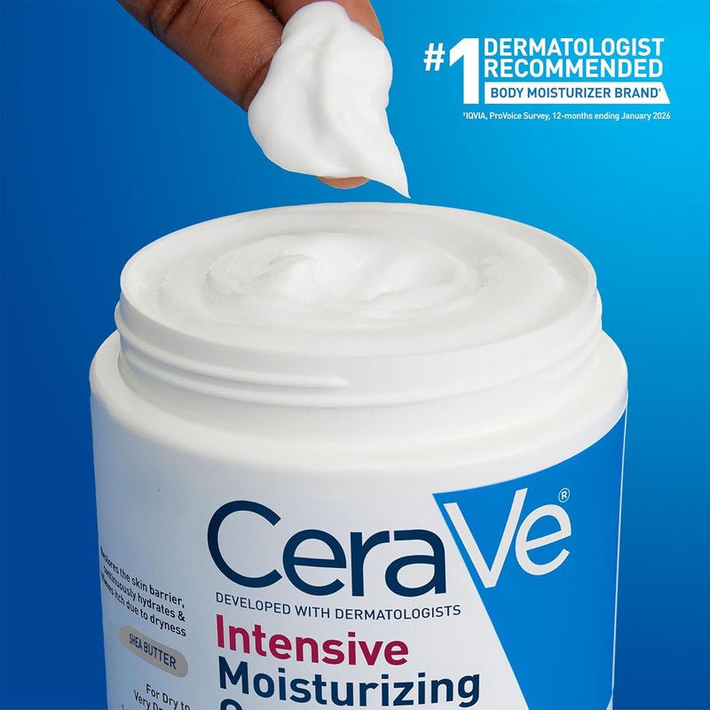 CeraVe Intensive Moisturizing Cream - Fragrance-Free Body Lotion for Extremely Dry Skin, 19oz | 72H Hydration & Skin Barrier Repair