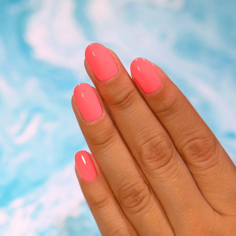ILNP Summer - Warm Neon Coral Pink Cream Nail Polish
