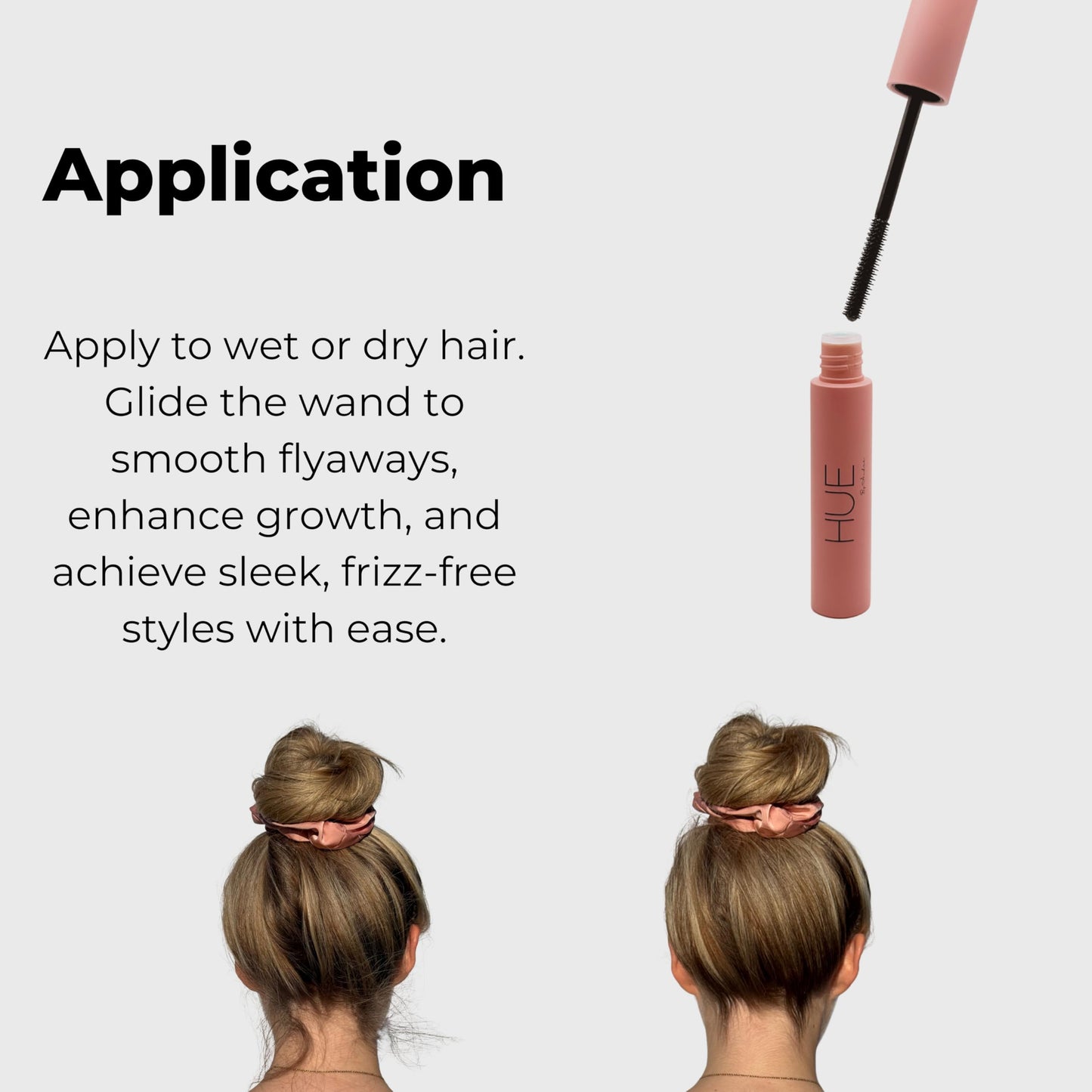 Hue By Andre Gloss Boss Flyaway Hair Wand | Frizz Control & Shine Enhancer | Silicone-Free, Unscented, Compact 10ml | Tames Flyaways, Smooths Edges, Adds Shine | Safe for All Hair Types