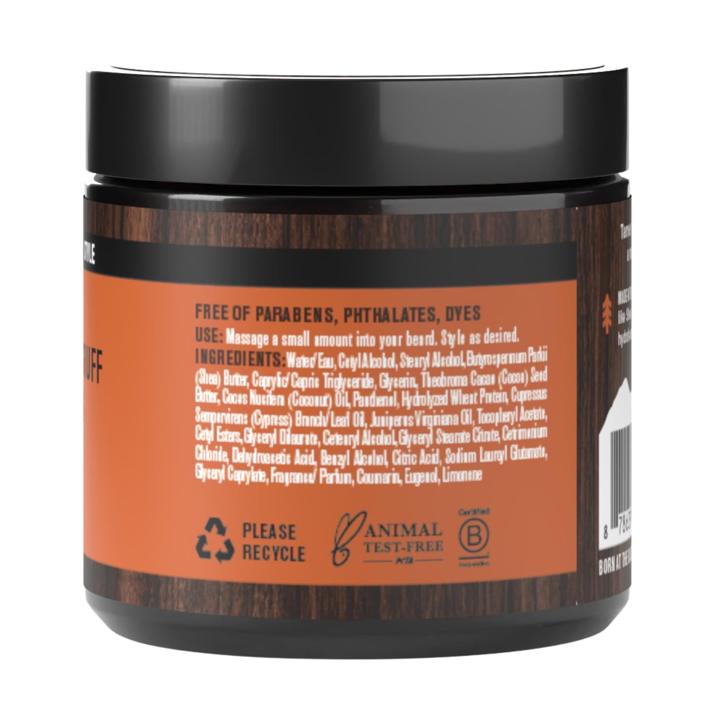 Every Man Jack Beard & Scruff Softening Butter- Aged Bourbon Fragrance - Hydrates & Styles Dry, Unruly Beards While Relieving Itch - Made with Shea Butter & Coconut Oil - 4-ounce (2 Pack)