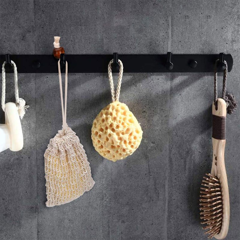 BUYGOO 40Pack Soap Saver Bag Exfoliating Sisal Soap Pouch with Drawstring Bar Wooden Bead Foaming and Drying Exfoliating Net for Bath and Shower