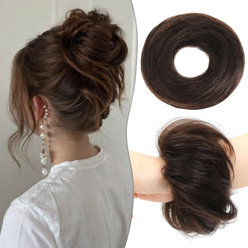 Tozoie Real Human Hair Remy Extensions Jet Black Color Straight Human Hair Extensions for Women Add Volume