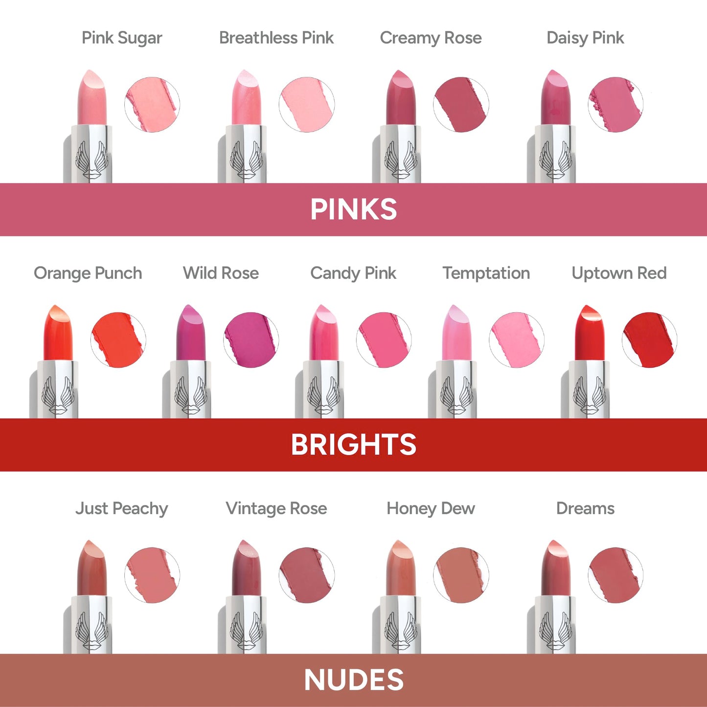 True + Luscious Super Moisture Lipstick | Satin Sheer Lasting Hydrating Lip Color for Dry Lips & All Skin Tones | Lightweight Feel with Hyaluronic Acid & Konjac Root | Vegan | Pink Sugar