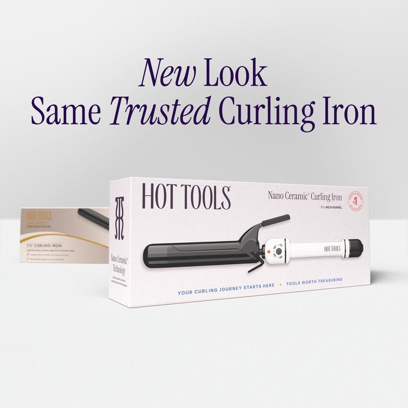 HOT TOOLS Pro Artist Nano Ceramic Curling Iron/Wand | For Smooth, Shiny Hair (1-1/4” in)
