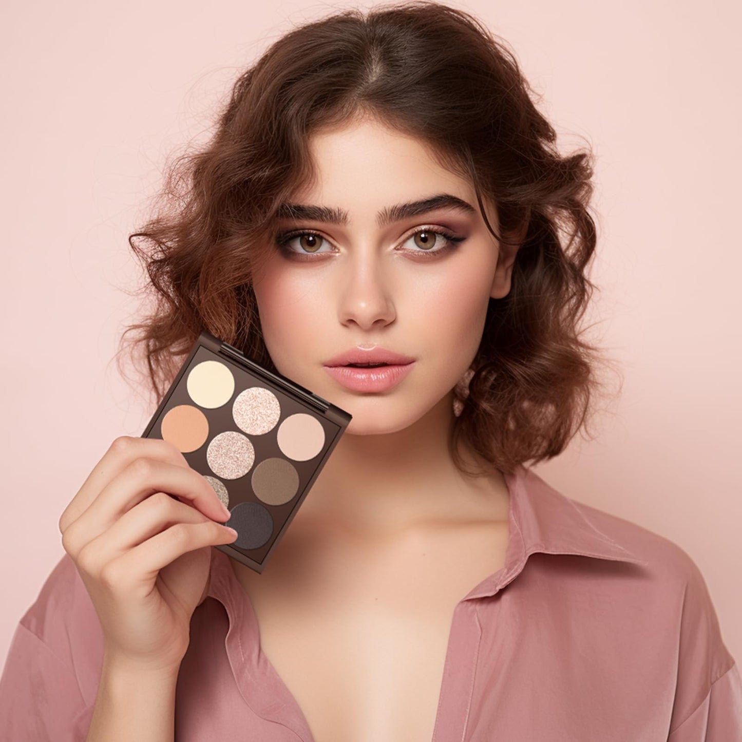 MYSTER ROSEY Neutral Eyeshadow Palette, Nude Eyeshadow Palette, Matte Eye Shadow Makeup Palette