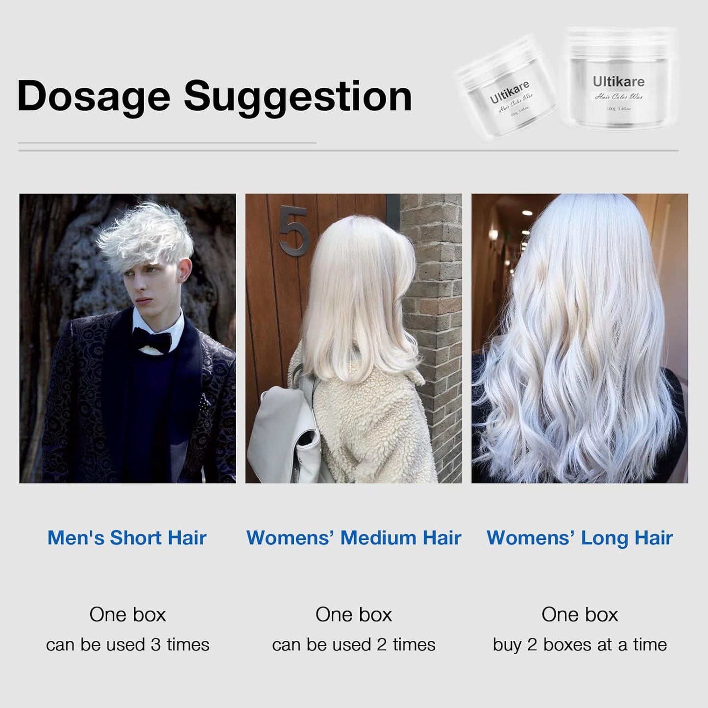 Temporary Hair Color for Kids, Ultikare Orange Hair Dye Washable Natural Hair Wax Color Chalk Mud Cream DIY Hairstyle Clay For Dark Hair Halloween, Cosplay, Party, Christmas Gift Girls 3.4 Fl Oz