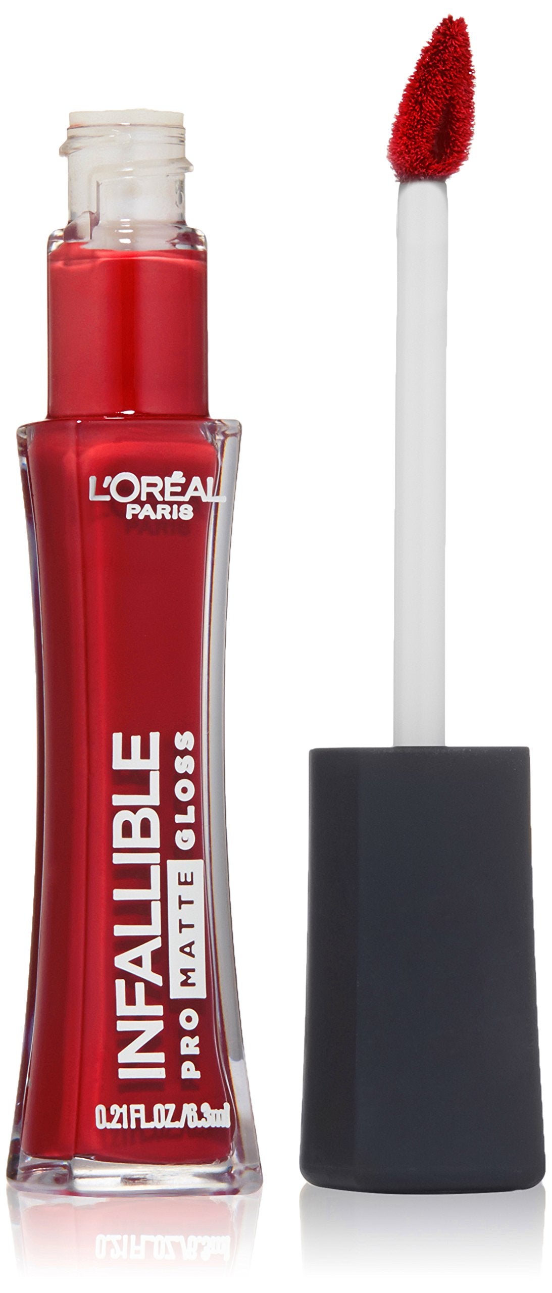 L’Oréal Paris Cosmetics Paris Infallible Lip Pro Matte Gloss, Shanghai Scarlet, 0.21 fl. oz.