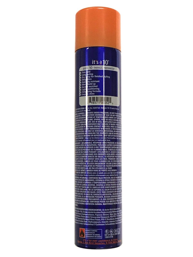 It's a 10 Haircare Miracle Super Hold Finishing Hair Spray Plus Keratin, 10 Ounce