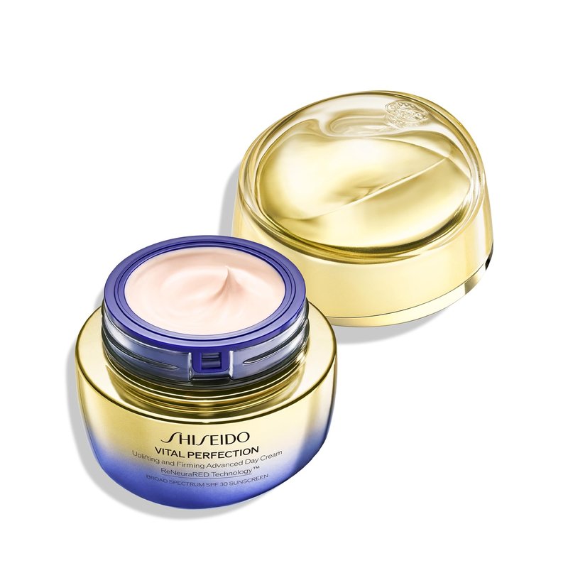 Shiseido Vital Perfection Uplifting and Firming Advanced Day Cream SPF 30 - Multi-Benefit Lifting and Firming Face Moisturizer - 50 mL