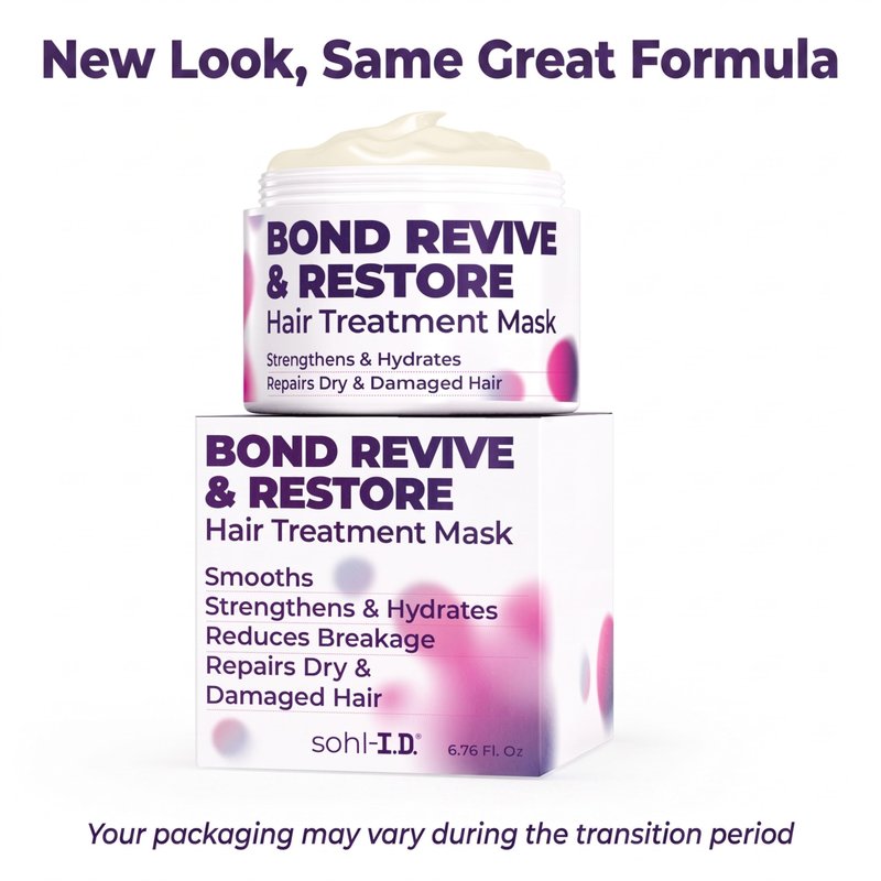 sohl-I.D. Hair Mask for Dry & Damaged Hair – Deep Conditioning Repair Treatment to Restore Smoothness & Shine – Moisturizing Hair Mask with Vitamins B3, B5, B7, C & E – Vegan & Cruelty-Free 6.76 fl oz