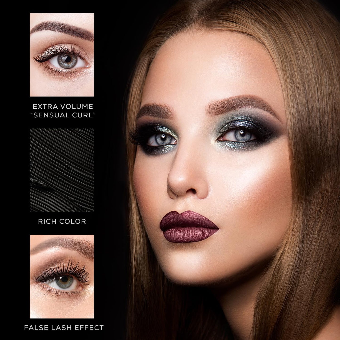 Lengthening Mascara - Radiant Smudge-Proof Curl & Volume for Sensitive Eyes | 0.43 oz (03 Blue)