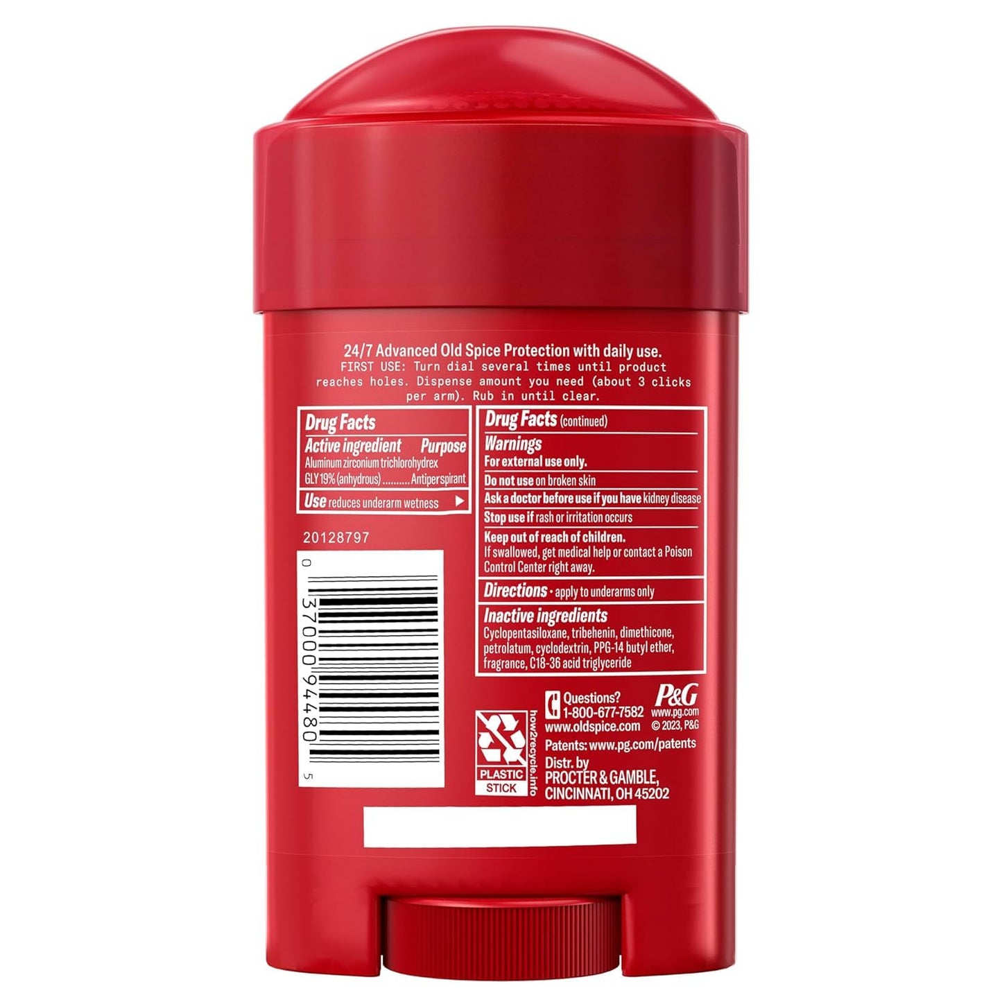Old Spice Sweat Defense Antiperspirant & Deodorant for Men, 24/7 Ultimate Sweat Protection, Long Lasting Scent, Soft Solid, Swagger with Cedarwood Scent, 2.6 oz