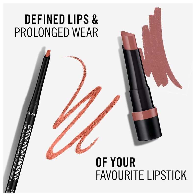 Rimmel Automatic Lip Liner - Lasting Finish in 18 Rose Addiction | Pack of 5