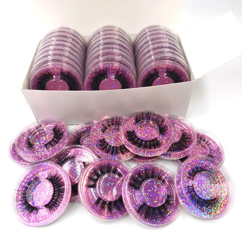Ellazzle Eyelashes Wholesale Natural Look False Lashes 3D Fluffy Eyelashes Bulk 10 Styles(50 pairs)