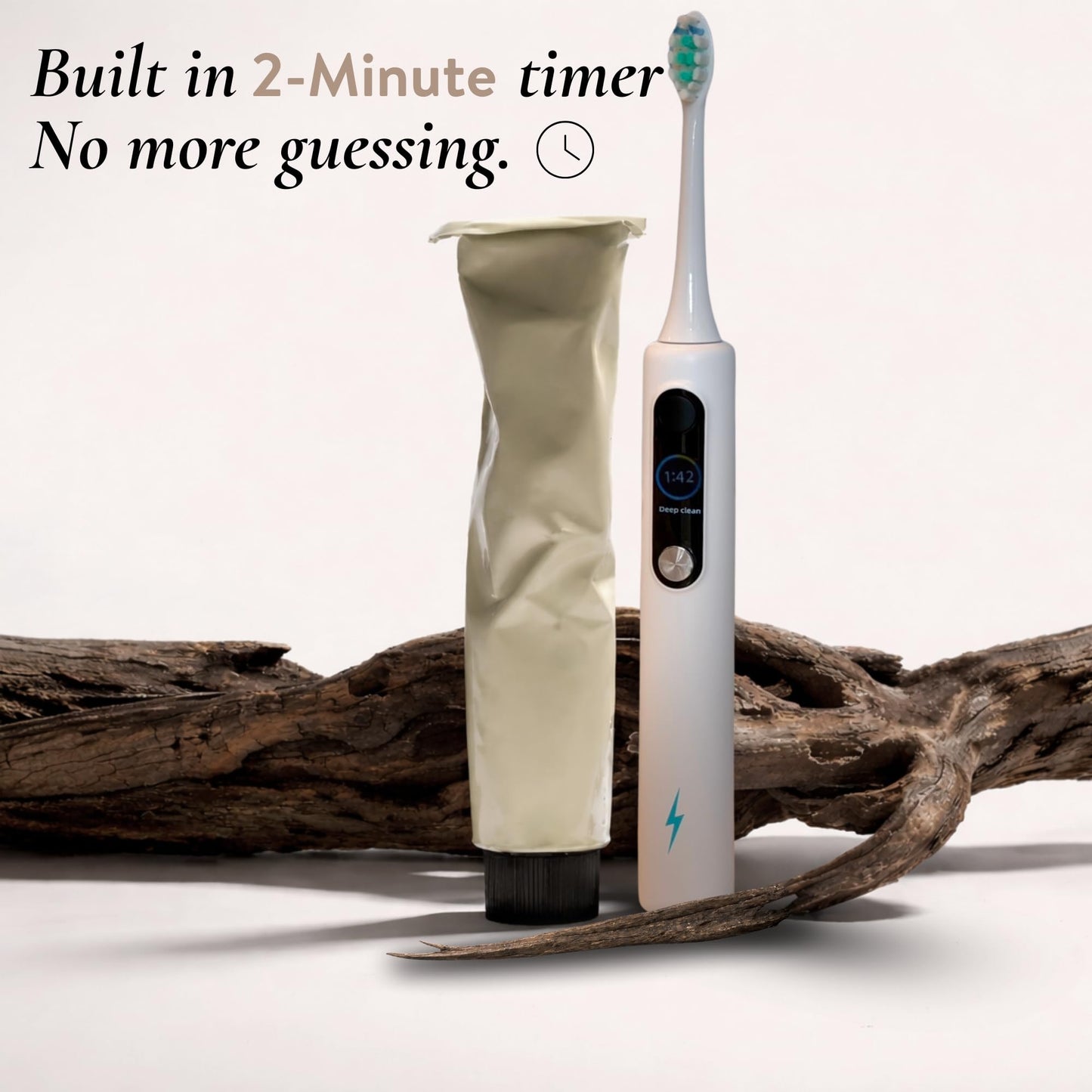 Blast Smile Care Electric Toothbrush with Tynex Bristles - Rechargeable Toothbrush with 30-Second Reminder & 2-Minute Smart Timer - IPX7 Waterproof Sonic Tooth Brush Includes 2 Tooth Brush Heads