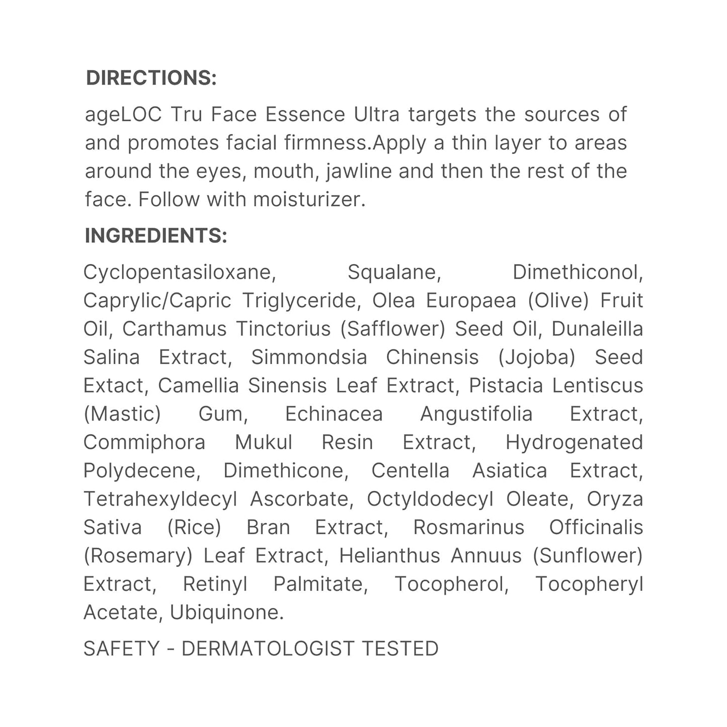 Nu Skin ageLOC Tru Face Essence Ultra - Anti-Aging Skincare Serum for Youthful Contour | 60 Capsules for Instant Firming & Skin Tightening
