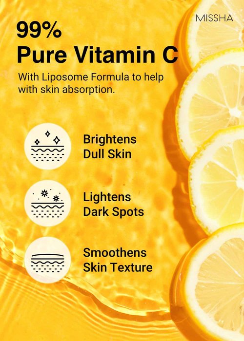 MISSHA Vita C Tone Up Ampoule Toner Pads (80 pads) Exfoliating, Spot Treatment Pads with Vitamin C, Hyaluronic Acid, Collagen, Hydrating