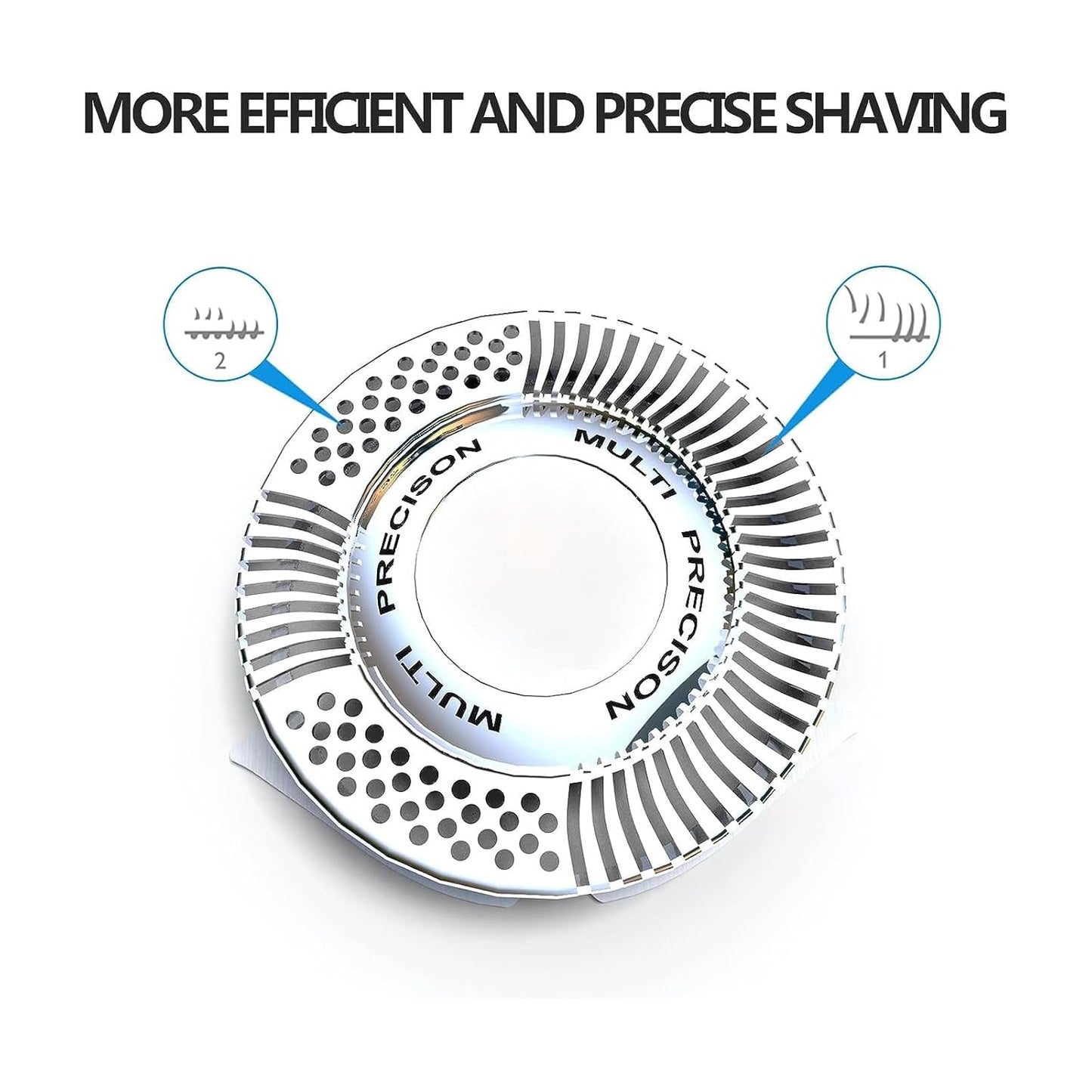 Philips Norelco SH50/52 Replacement Heads - Compatible Electric Shaver Parts | 6-Pack for Series 5000
