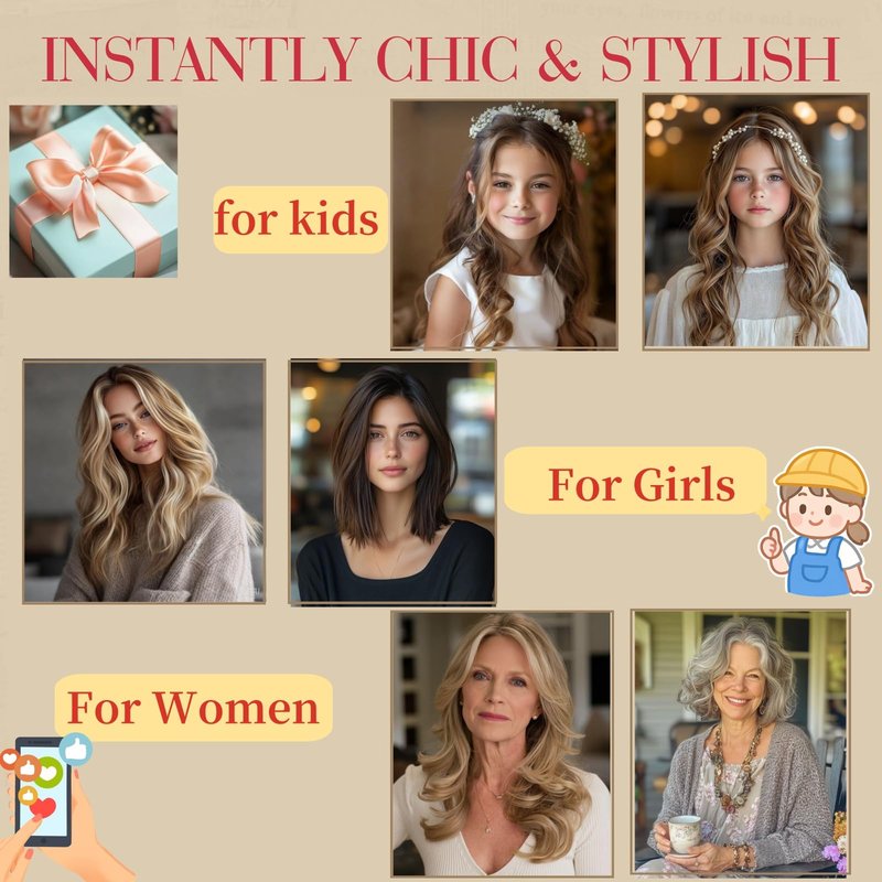 Rich Choices Real Human Hair Clip In Extensions-6 Pcs Single Clip Design-100% Remy Hairs Invisible Clip in Extensions for Thin Short Hair-Seamless Hairpieces for Women/Men-12 Inches #4 Medium Brown