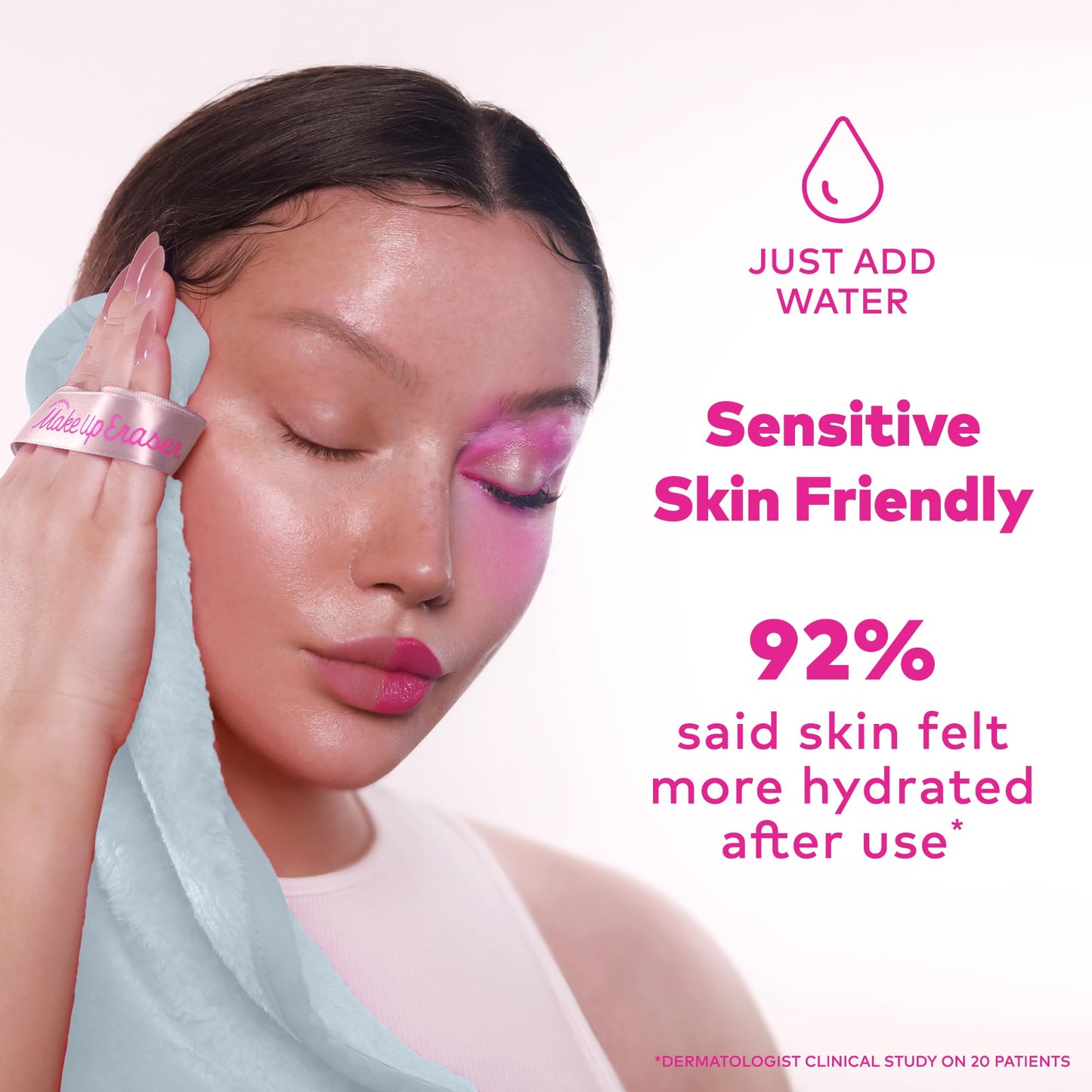 The Original MakeUp Eraser PRO, Effortlessly Remove All Makeup Using Only Water, Including Waterproof Mascara, Eyeliner, Foundation, Lipstick, Sunscreen, and More! Cool Gray, 1ct.