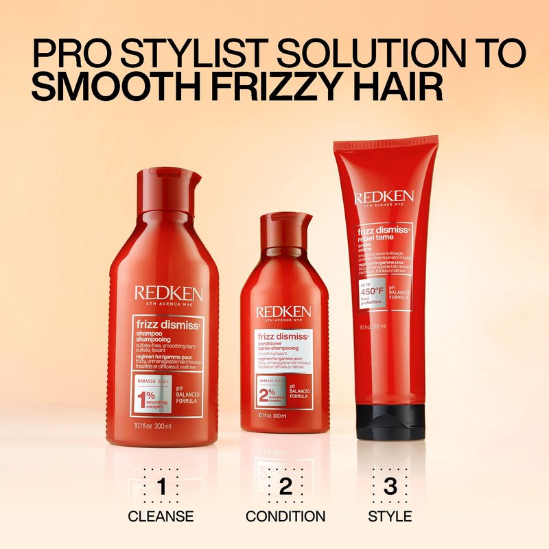 Redken Frizz Dismiss Conditioner | For Frizzy Hair | Moisturize, Detangle & Protect From Frizz | Sulfate Free | 1 Fl Oz