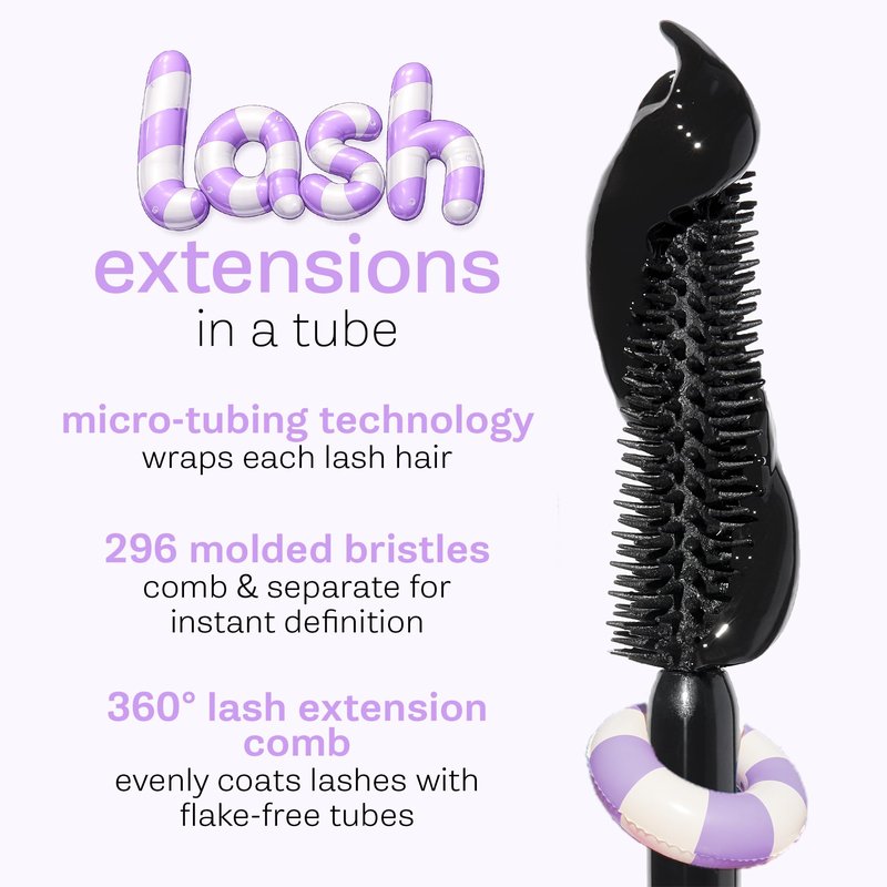 tarte tartelette tubing mascara – Lash Extensions in a Tube, Easy-to-Remove Eye Makeup, Clinically Proven to Volumize & Curl, 24Hr Smudge-Proof Longwear, Vegan & Cruelty-Free, full size, brown