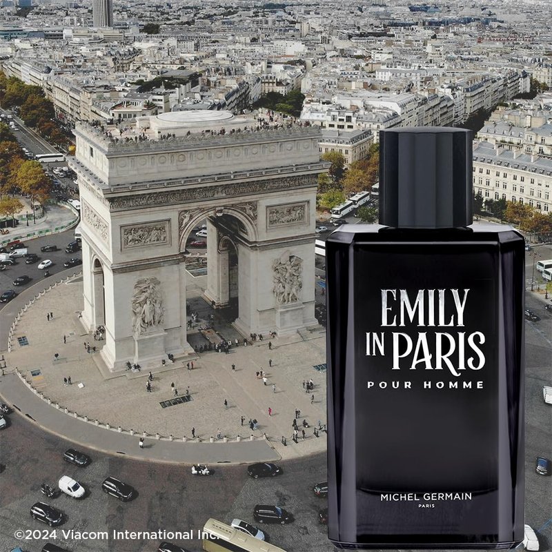 Michel Germain Emily in Paris Pour Homme Eau de Toilette Spray Cologne, Fougere Aromatic Scent, Top Notes of Sophisticated Cardamom for Him, 1 Fl Oz