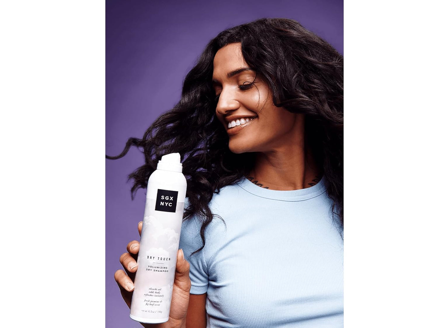SGX NYC Dry Touch Volumizing Dry Shampoo - Paraben Free, Vegan Dry Shampoo Spray Absorbs Excess Oil - Fresh and Bouncy Hair with No Residue - 6.5 oz
