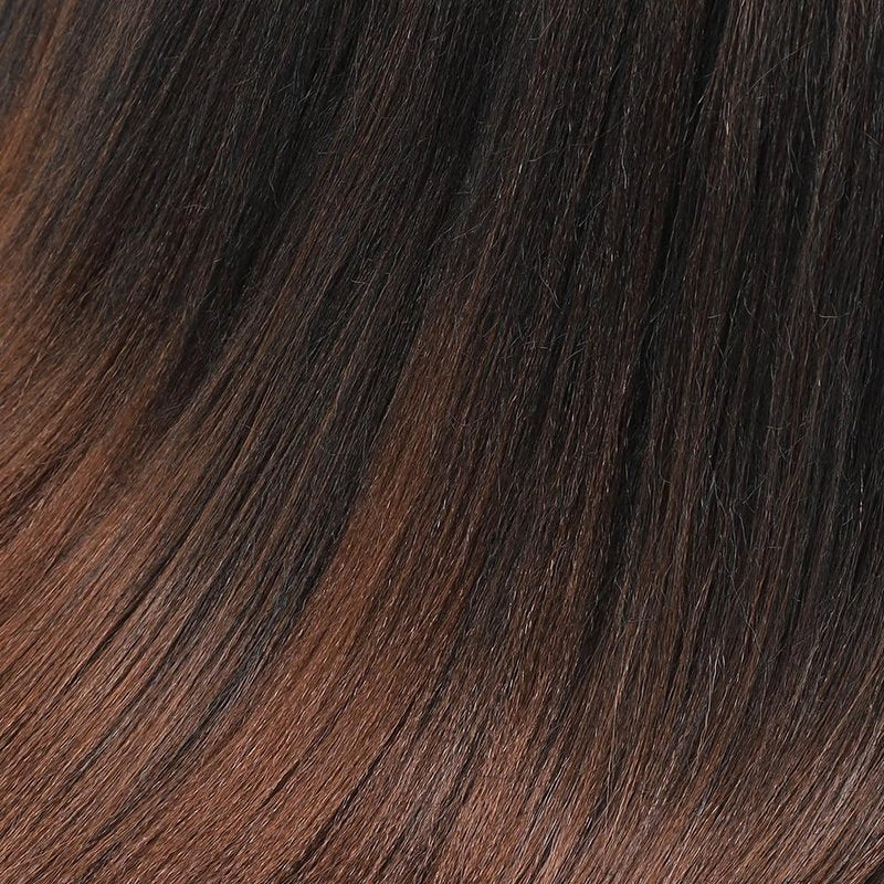 ATRAENTE Pre Stretched Braiding Hair,20 Inch Ombre Braiding Hair, Two Tone Yaki Texture Prestretched Crochet Braids Professional Synthetic Hair Extension Itch Free Hot Water Setting (20" T1B/30#)
