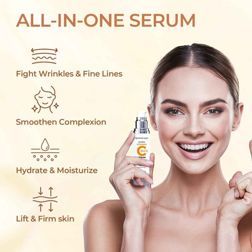 Super Vitamin C Serum for Women Over 70 - Hydrating Anti-Aging with Vitamin C Caffeine - Facial Skin Care for Mature Skin, Firming, Lifting, Smoothing, All in One Formula 1.69 fl oz