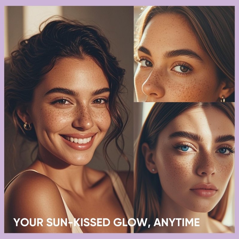 2CHILL Dual Ended Freckle Pen, 2 in 1 Microblading Fake Freckles and Eyebrow Pen, Waterproof Natural Lifelike Freckle Stamp, Faux Makeup Last All Day (02 Brown)
