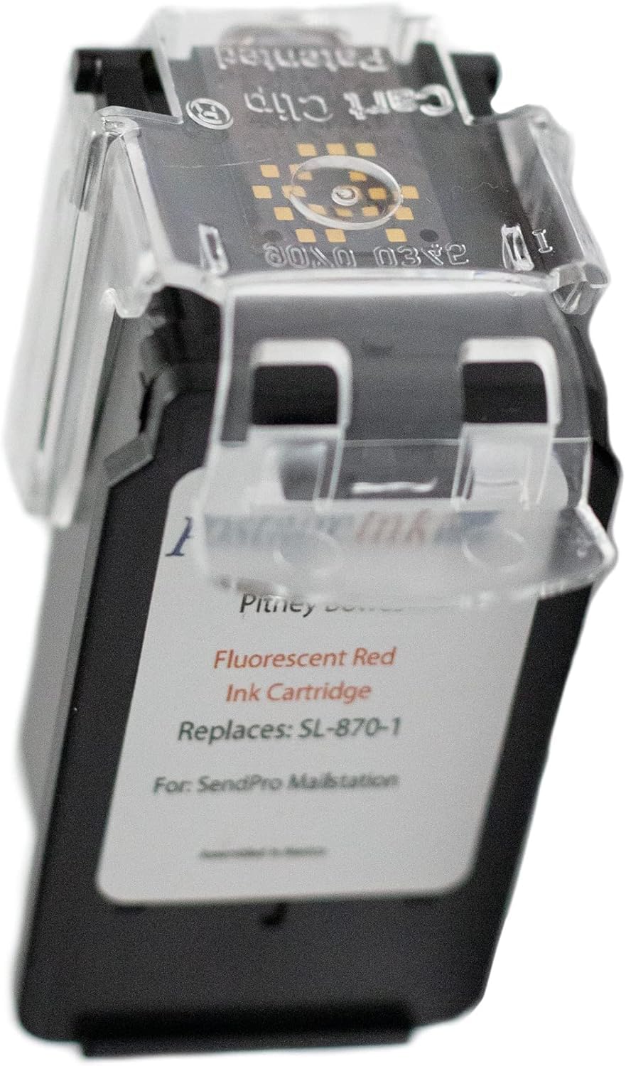 PostageInk.com SL-870-1 Red Ink Cartridge for PB SendPro Mailstation (CSD1) Postage Meters (2-Pack)