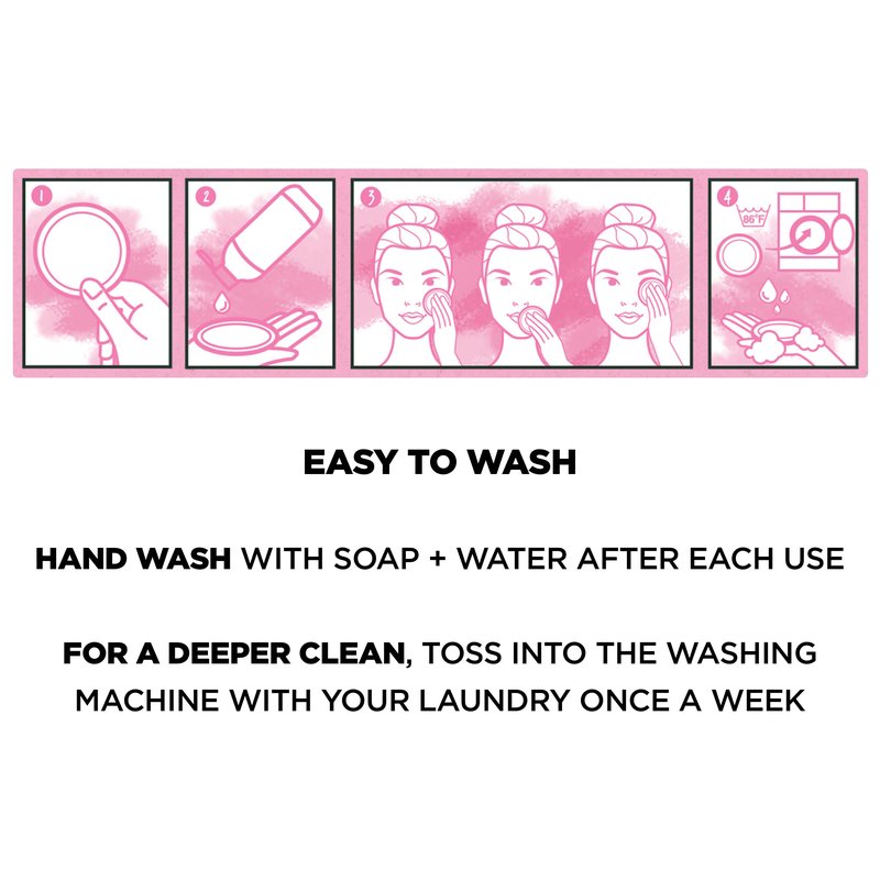 Garnier Micellar Cleansing Eco Pads, Reusable, 3 Ultra-soft Microfiber Pads, 1 Count (Packaging May Vary)
