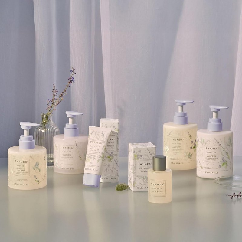 Thymes Restorative Hand Cream - Moisturizing Lavender & Rosewood Formula | Travel Size 1.9 fl oz