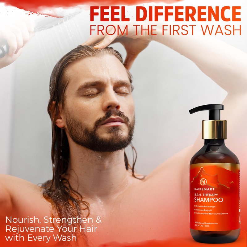 HairSmart Hair Growth Shampoo with Ginger, Amla & Neem | Shampoo for Thinning Hair | Hair Growth Products, 100ml