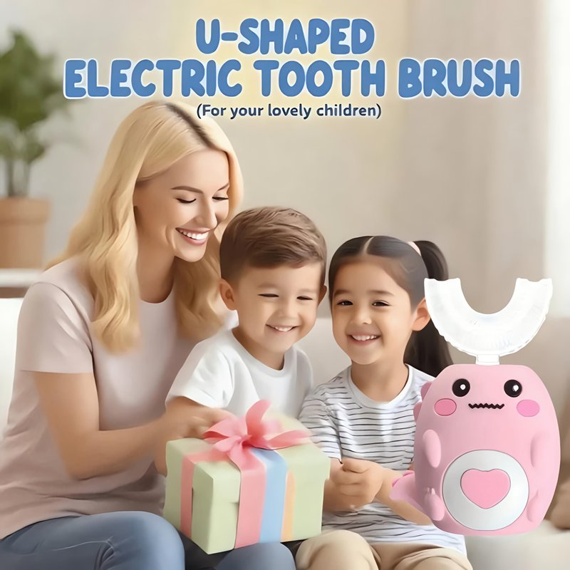 Electric Toothbrush for Children, Cute Toothbrush for Kids (Bule)