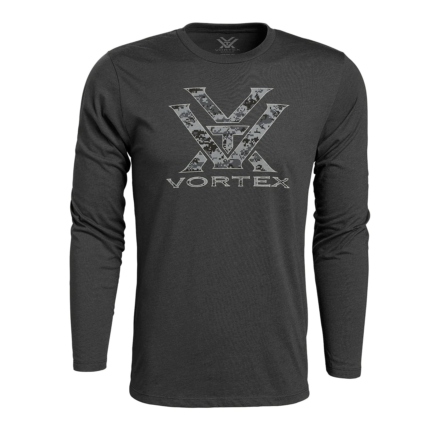 Vortex Optics Core Logo Long Sleeve Shirts (Charcoal Camo Heather, 3X-Large)