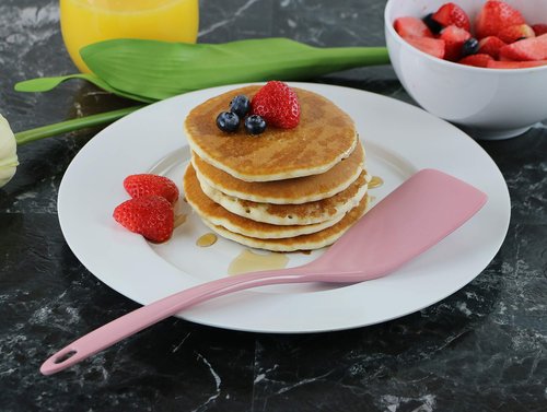 Spatula, Turner for Non-stick pans, Heat Resistant, BPA Free Melamine Utensil with Ergonomic Handle,11 inch, Pink