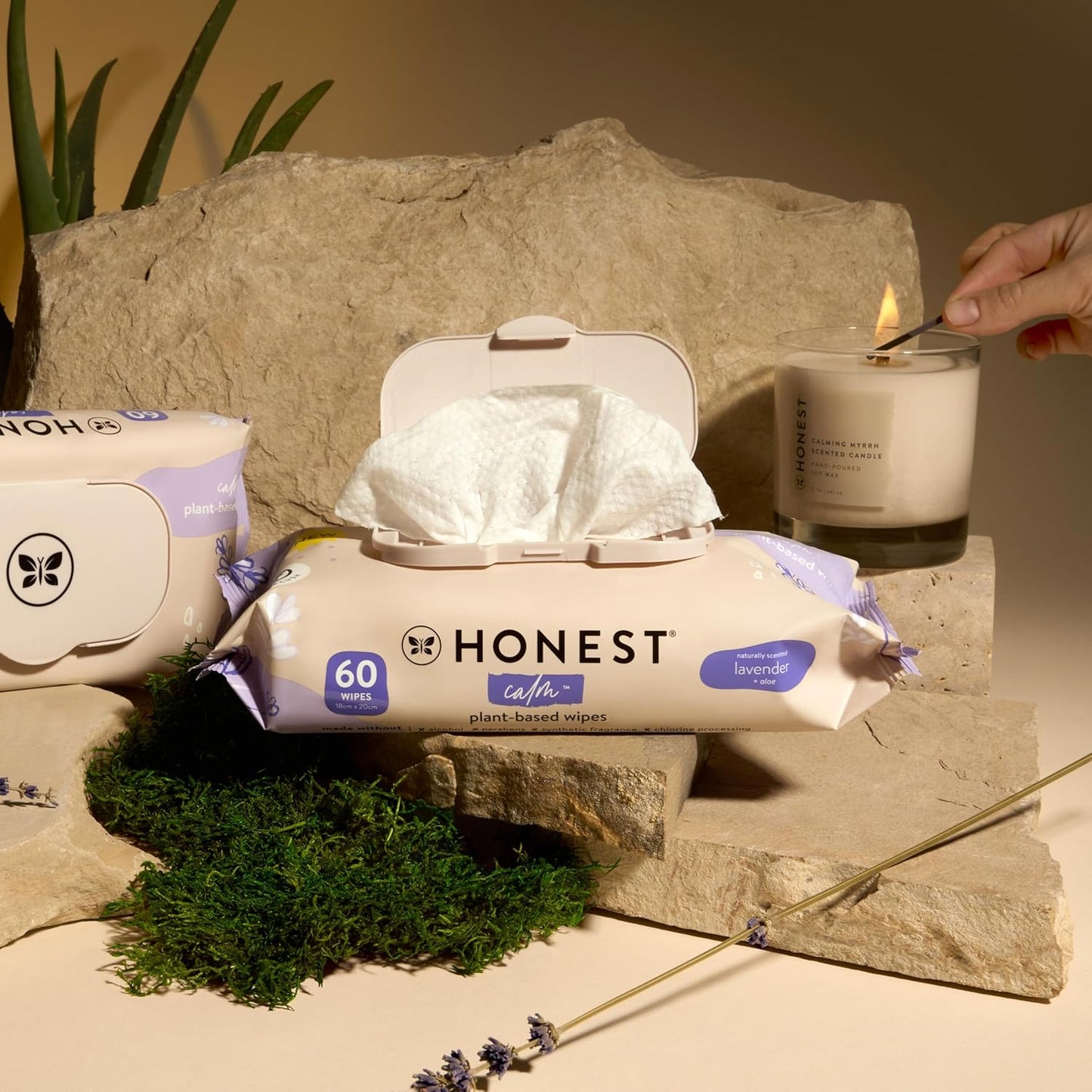 The Honest Company Hydrate + Cleanse Naturally Scented Wipes | Cleansing Multi-Tasking Wipes | 99% Water, Plant Based, Hypoallergenic | Aloe + Cucumber, 60 Count