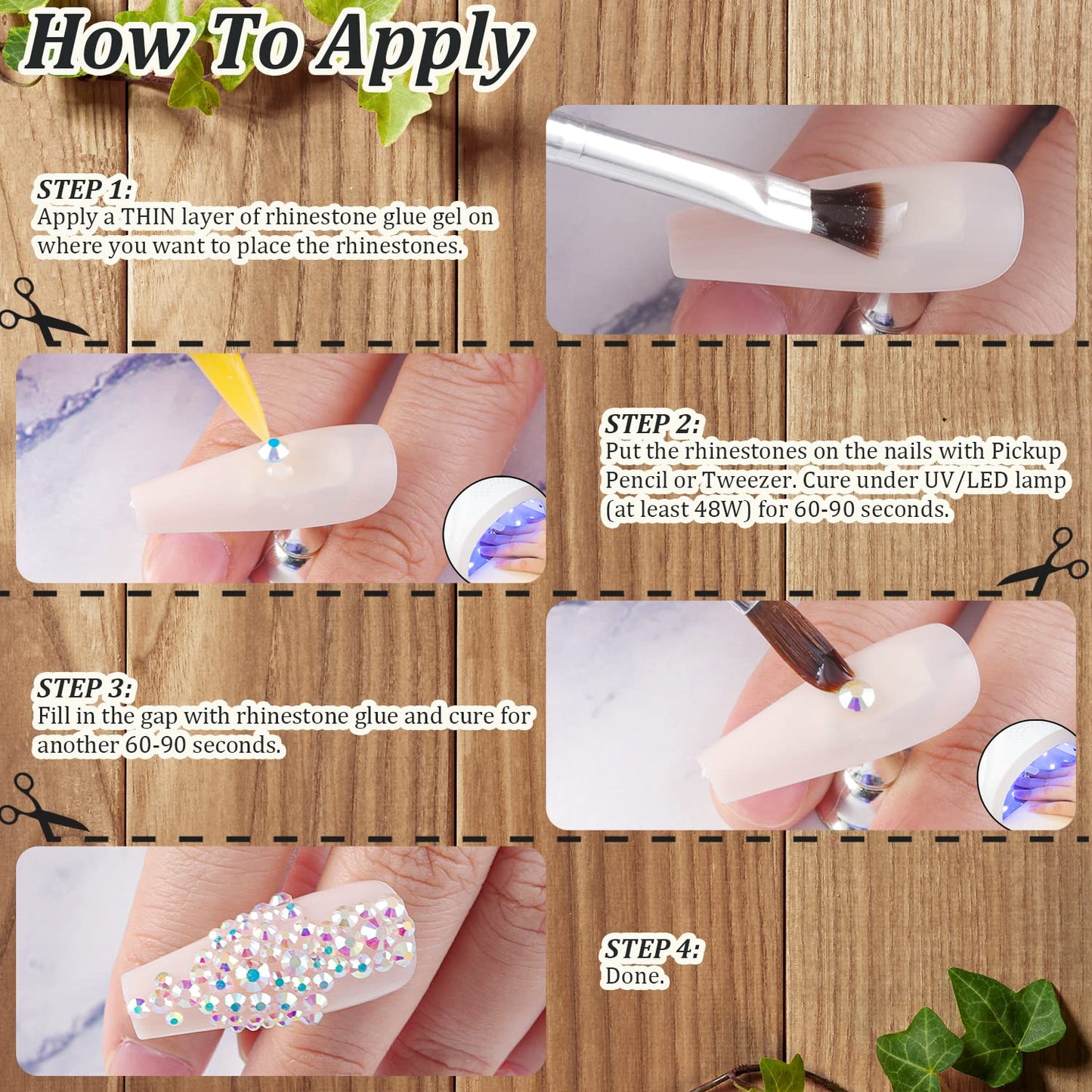 3220Pcs Champagne Gold Nail Rhinestones 120Pcs Multi Shapes Flatback Gems Charms Crystal+3100Pcs 1.5-4mm Round Beads, Glass Diamond Gemstones for Bedazzling Acrylic Nails Decoration