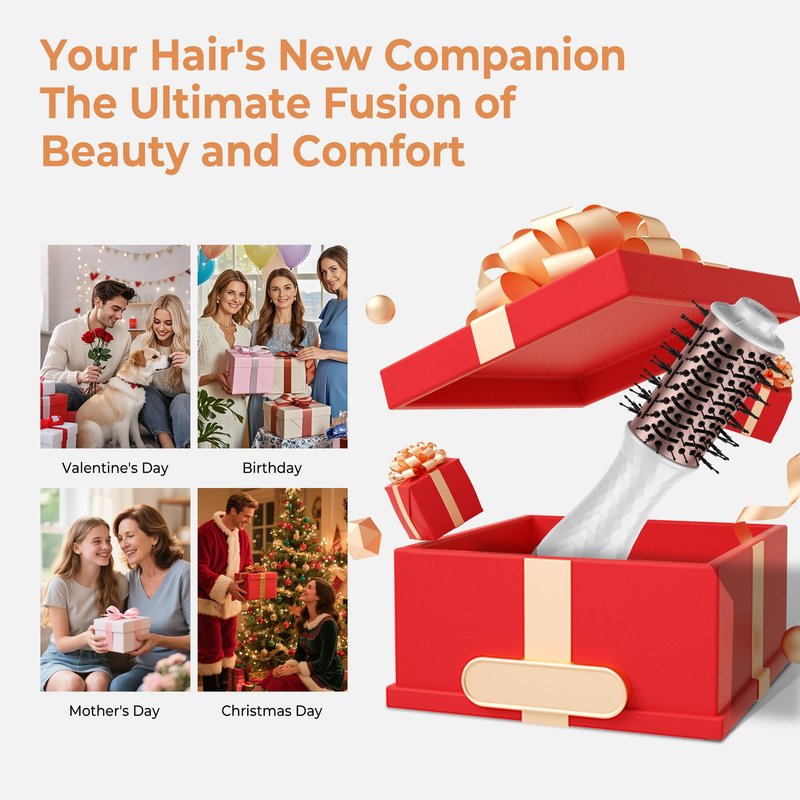 Mini Travel Hair Dryer Brush Blow Dryer Brush in One, Small Hot Air Brush Compact Brush Blow Dryers for Women, Portable One Step Volumizer,Straightener,Styler,100-120V